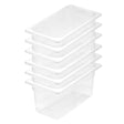 SOGA 150mm Clear Gastronorm GN Pan 1/3 Food Tray Storage Bundle of 6 - Cafe Supply