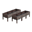 SOGA 2X 120cm Raised Planter Box Vegetable Herb Flower Outdoor Plastic Plants Garden Bed with Legs Deepen - Cafe Supply