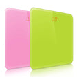 SOGA 2X 180kg Digital Fitness Weight Bathroom Gym Body Glass LCD Electronic Scales Pink/Green - Cafe Supply