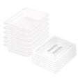 SOGA 65mm Clear Gastronorm GN Pan 1/2 Food Tray Storage Bundle of 6 with Lid - Cafe Supply