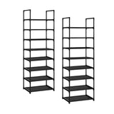 SOGA 2X 8 Tier Shoe Storage Shelf Space-Saving Caddy Rack Organiser with Handle - Cafe Supply