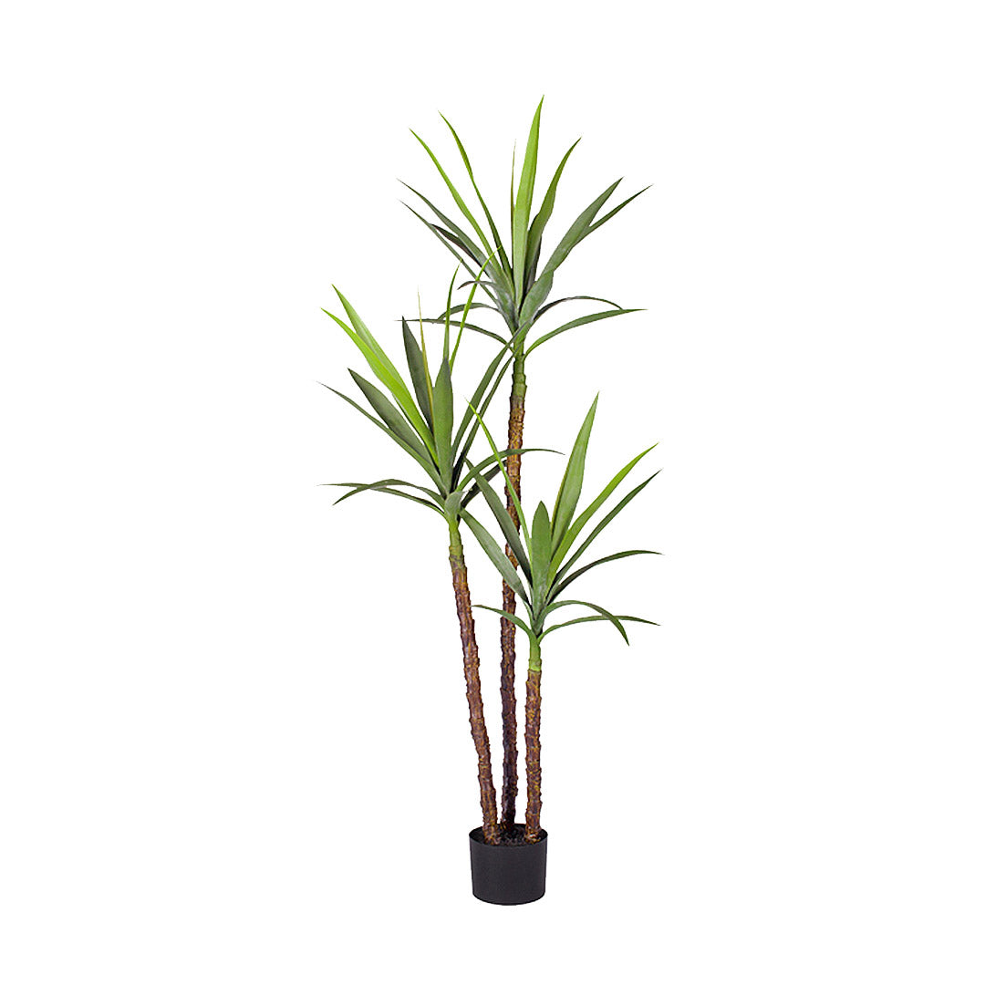 SOGA 150cm Artificial Natural Green Dracaena Yucca Tree Fake Tropical Indoor Plant Home Office Decor - Cafe Supply