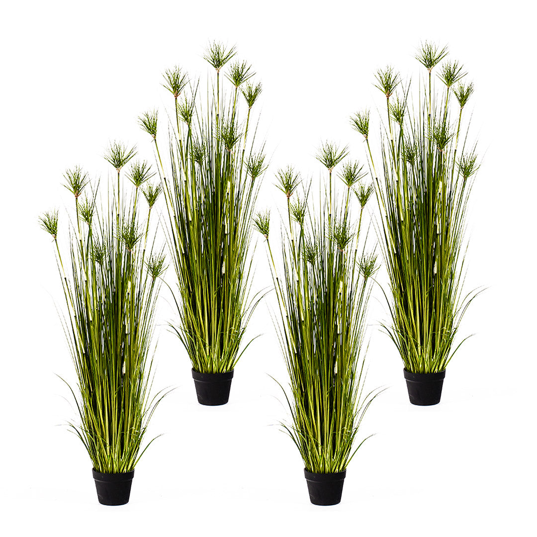 SOGA 4X 150cm Green Artificial Indoor Potted Papyrus Plant Tree Fake Simulation Decorative - Cafe Supply