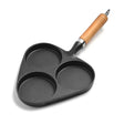 SOGA 3 Mold Cast Iron Breakfast Fried Egg Pancake Omelette Fry Pan - Cafe Supply