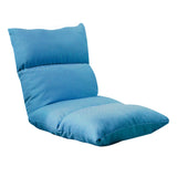 SOGA Lounge Floor Recliner Adjustable Lazy Sofa Bed Folding Game Chair Blue