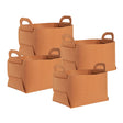 SOGA 4X Large Coffee Foldable Felt Storage Portable Collapsible Bag Home Office Foldable Organiser with Carry Handles - Cafe Supply