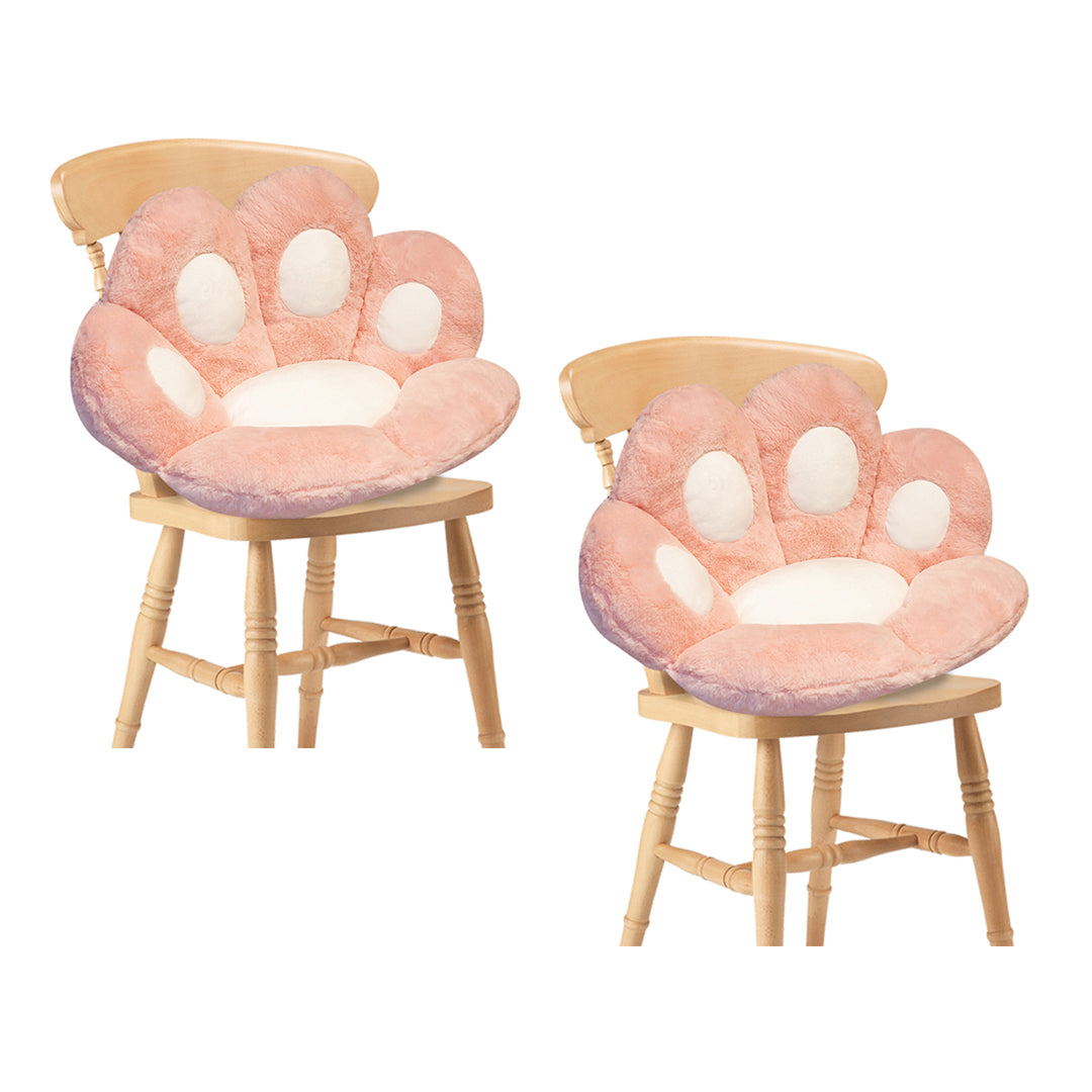 SOGA 2X 70cm  Pink Paw Shape Cushion Warm Lazy Sofa Decorative Pillow Backseat Plush Mat Home Decor - Cafe Supply