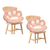 SOGA 2X 70cm  Pink Paw Shape Cushion Warm Lazy Sofa Decorative Pillow Backseat Plush Mat Home Decor - Cafe Supply