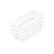 SOGA 65mm Clear Gastronorm GN Pan 1/3 Food Tray Storage Bundle of 4 - Cafe Supply
