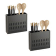 SOGA 2X Wall Mounted Kitchen Utensil Storage Rack Spoon Fork Chopstick Space-Saving Organiser - Cafe Supply