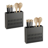 SOGA 2X Wall Mounted Kitchen Utensil Storage Rack Spoon Fork Chopstick Space-Saving Organiser - Cafe Supply