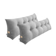 SOGA 2X 180cm Silver Triangular Wedge Bed Pillow Headboard Backrest Bedside Tatami Cushion Home Decor - Cafe Supply