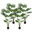 SOGA 4X 180cm Artificial Natural Green Fan Palm Tree Fake Tropical Indoor Plant Home Office Decor - Cafe Supply