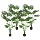 SOGA 4X 180cm Artificial Natural Green Fan Palm Tree Fake Tropical Indoor Plant Home Office Decor - Cafe Supply