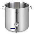 SOGA Stainless Steel 33L No Lid Brewery Pot With Beer Valve 35*35cm - Cafe Supply