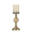 SOGA 42cm Glass Candle Holder Candle Stand Glass/Metal - Cafe Supply