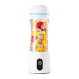 SOGA 380ml Portable Mini USB Rechargeable Handheld Fruit Mixer Juicer White - Cafe Supply