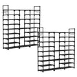 SOGA 2X 21-Shelf Tier Shoe Storage Shelf Space-Saving Caddy Rack Organiser with Handle - Cafe Supply