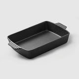 SOGA 33cm Cast Iron Rectangle Bread Cake Baking Dish Lasagna Roasting Pan - Cafe Supply