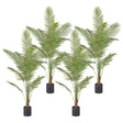 SOGA 4X 210cm Green Artificial Indoor Rogue Areca Palm Tree Fake Tropical Plant Home Office Decor - Cafe Supply