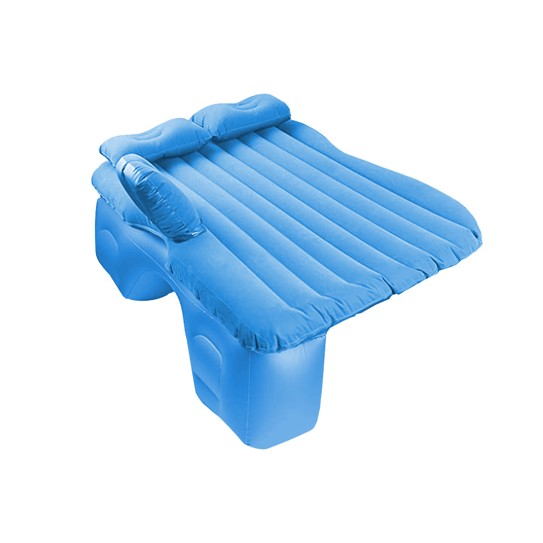 SOGA Blue Stripe Inflatable Car Mattress Portable Camping Rest Air Bed Travel Compact Sleeping Kit Essentials - Cafe Supply