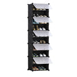 SOGA 10 Tier Shoe Rack Organizer Sneaker Footwear Storage Stackable Stand Cabinet Portable Wardrobe with Cover - Cafe Supply