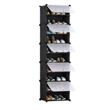 SOGA 10 Tier Shoe Rack Organizer Sneaker Footwear Storage Stackable Stand Cabinet Portable Wardrobe with Cover - Cafe Supply