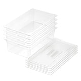 SOGA 150mm Clear Gastronorm GN Pan 1/1 Food Tray Storage Bundle of 4 with Lid - Cafe Supply