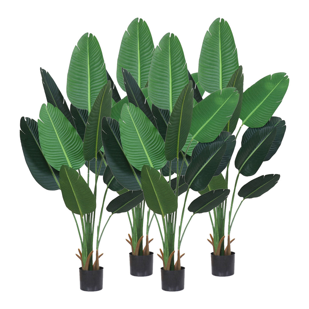 SOGA 4X 180cm Green Artificial Indoor Nordic Wind Traveller Banana Plant Fake Decorative Tree - Cafe Supply