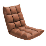 SOGA Coffee Lounge Floor Recliner Adjustable Gaming Sofa Bed Foldable Indoor Outdoor Backrest Seat Home Office Decor - Cafe Supply