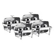 SOGA 4X 6.5L Stainless Steel Double Soup Tureen Bowl Station Roll Top Buffet Chafing Dish Catering Chafer Food Warmer Server - Cafe Supply
