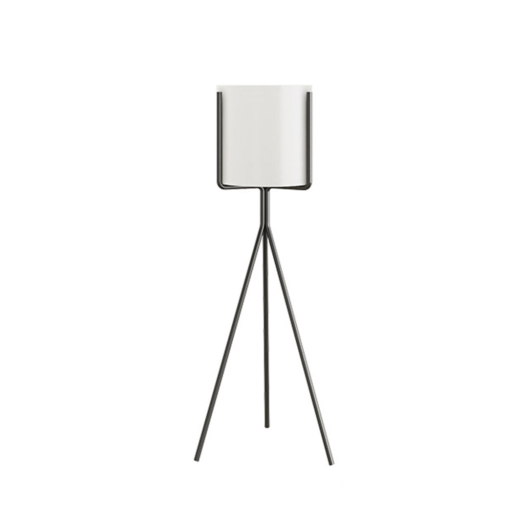 SOGA 70cm Tripod Flower Pot Plant Stand with White Flowerpot Holder Rack Indoor Display - Cafe Supply