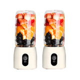 SOGA 2X Portable Mini USB Rechargeable Handheld Juice Extractor Fruit Mixer Juicer White - Cafe Supply