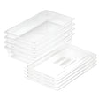 SOGA 100mm Clear Gastronorm GN Pan 1/1 Food Tray Storage Bundle of 4 with Lid - Cafe Supply