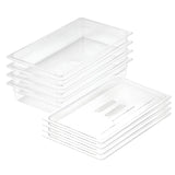 SOGA 100mm Clear Gastronorm GN Pan 1/1 Food Tray Storage Bundle of 4 with Lid - Cafe Supply