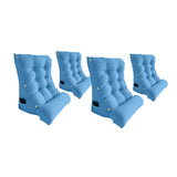 SOGA 4X 45cm Blue Triangular Wedge Lumbar Pillow Headboard Backrest Sofa Bed Cushion Home Decor - Cafe Supply