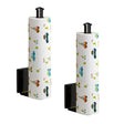 SOGA 2X Black Wall-Mounted Kitchen Roll Holder Organiser Space Saving Rack - Cafe Supply