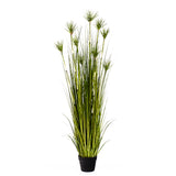 SOGA 150cm Green Artificial Indoor Potted Papyrus Plant Tree Fake Simulation Decorative - Cafe Supply