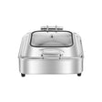 SOGA Stainless Steel Square Chafing Dish Tray Buffet Cater Food Warmer Chafer with Top Lid - Cafe Supply