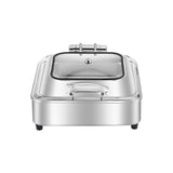 SOGA Stainless Steel Square Chafing Dish Tray Buffet Cater Food Warmer Chafer with Top Lid - Cafe Supply