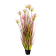 SOGA 150cm Purple-Red Artificial Indoor Potted Papyrus Plant Tree Fake Simulation Decorative - Cafe Supply