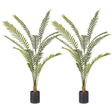 SOGA 2X 240cm Artificial Green Rogue Hares Foot Fern Tree Fake Tropical Indoor Plant Home Office Decor - Cafe Supply