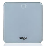 SOGA 180kg Digital Fitness Weight Bathroom Gym Body Glass LCD Electronic Scales White - Cafe Supply