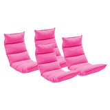 SOGA 4X Foldable Tatami Floor Sofa Bed Meditation Lounge Chair Recliner Lazy Couch Pink - Cafe Supply