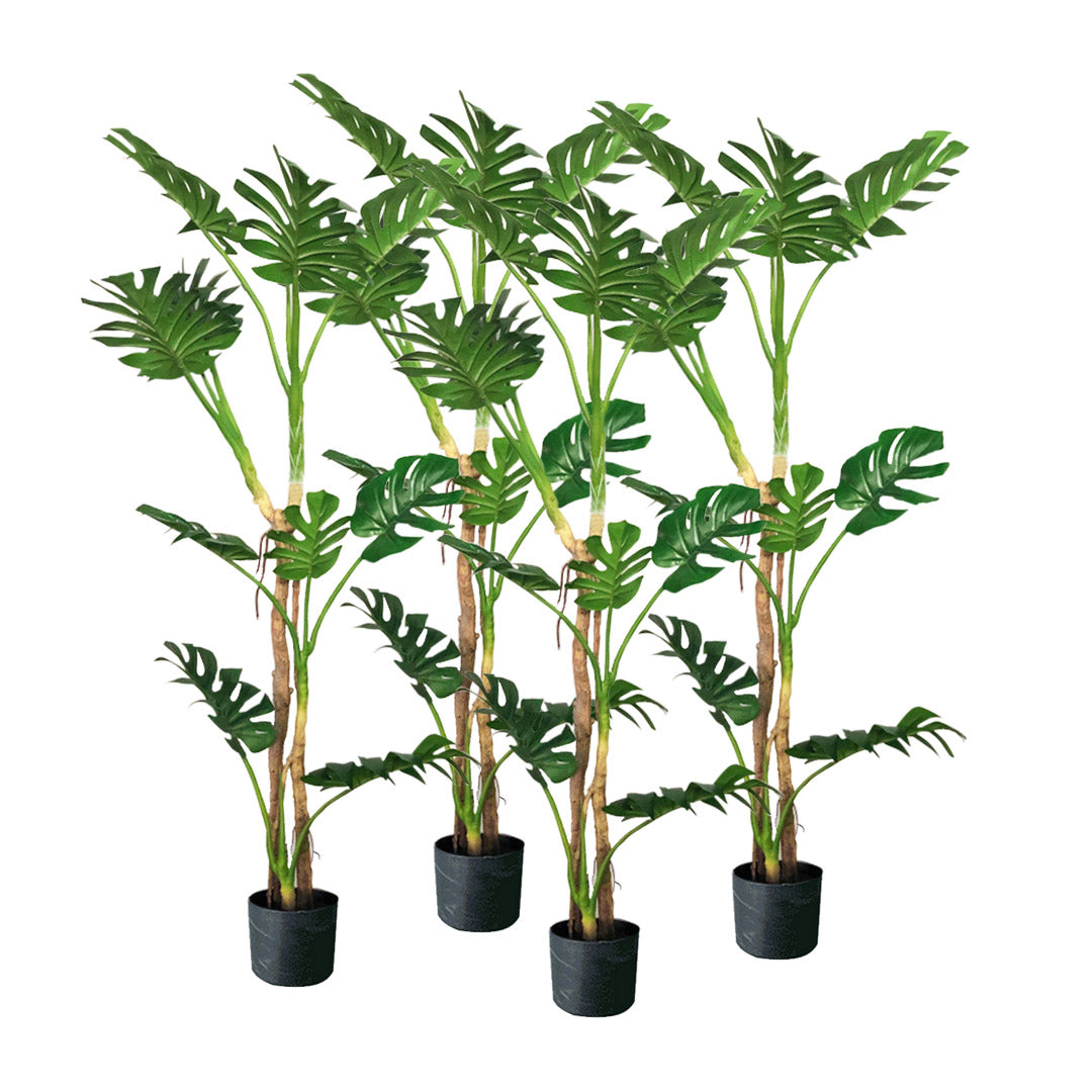 SOGA 4X 175cm Green Artificial Indoor Turtle Back Tree Fake Fern Plant Decorative - Cafe Supply