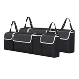 SOGA 2X Oxford Cloth Car Storage Trunk Organiser Backseat Multi-Purpose Interior Accessories Black - Cafe Supply