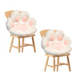 SOGA 2X White Paw Shape Cushion Warm Lazy Sofa Decorative Pillow Backseat Plush Mat Home Decor - Cafe Supply