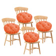 SOGA 4X Orange Round Cushion Soft Leaning Plush Backrest Throw Seat Pillow Home Office Decor - Cafe Supply