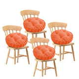 SOGA 4X Orange Round Cushion Soft Leaning Plush Backrest Throw Seat Pillow Home Office Decor - Cafe Supply