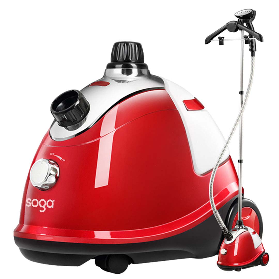 SOGA Garment Steamer Portable Cleaner Steam Iron Red - Cafe Supply